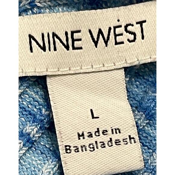 Y2K 2000s Nine West Women Tank Top Size Large Blue V-Neck Retro Casual - Picture 5 of 6